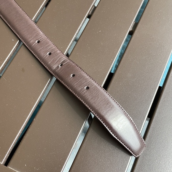 Men’s Brown Leather Belt - Picture 3 of 6